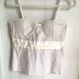 White Bustier Top